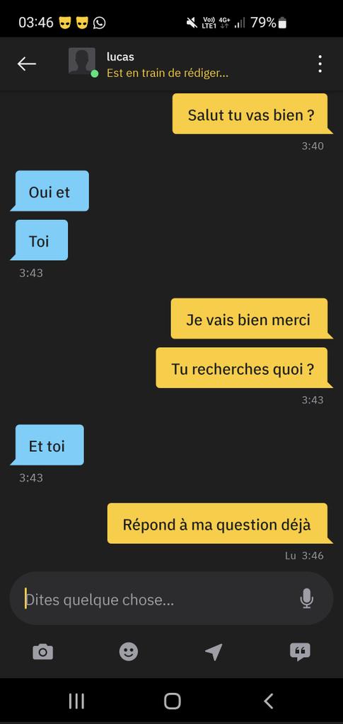 douceurmalice's tweet photo. Ah des barres 😂🤣
Répond déjà à ma question au lieu de me poser la même question 😂🤣 https://t.co/sJdNS75EA3