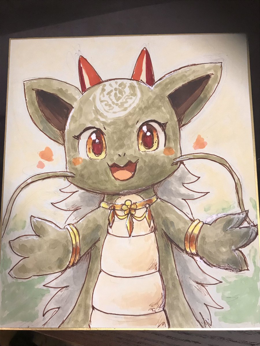 「今色紙描いた」|朧烏のイラスト
