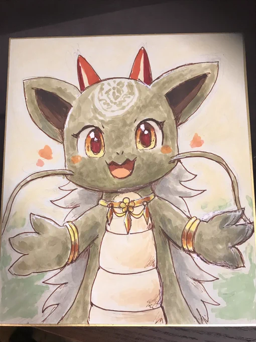 今色紙描いた