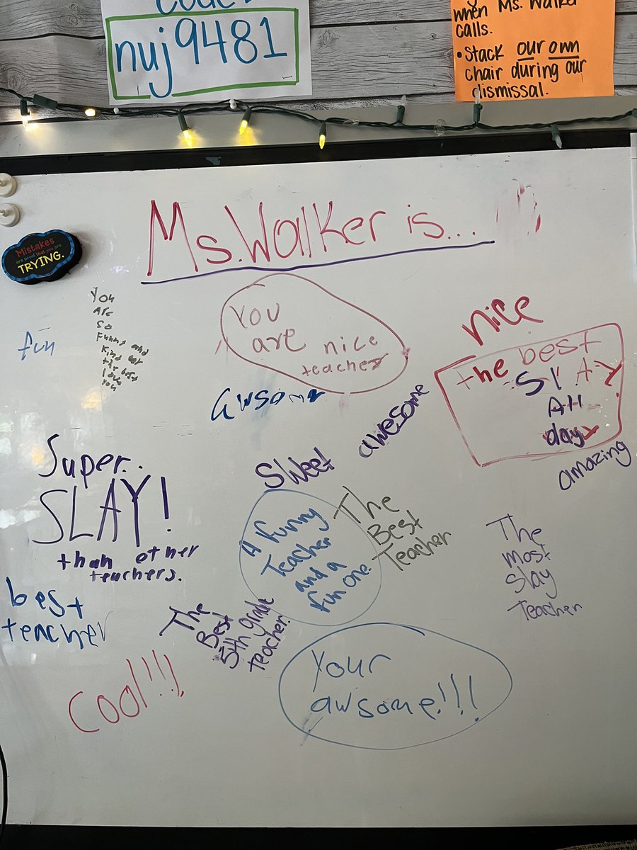 I was lucky enough to have Teacher Apperception Week start early in my class. 💙💛 #FifthGradeLove