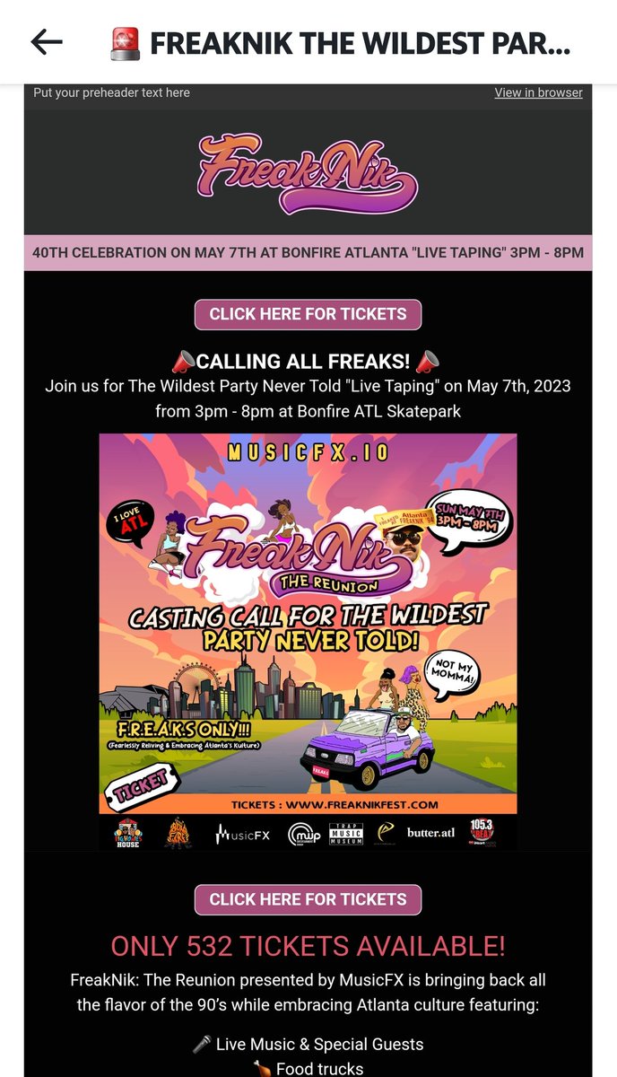 elfnboogy's tweet photo. #atlonly yall going to freaknik on Sunday? I keep getting the emails lol https://t.co/6xjvUUV2oM