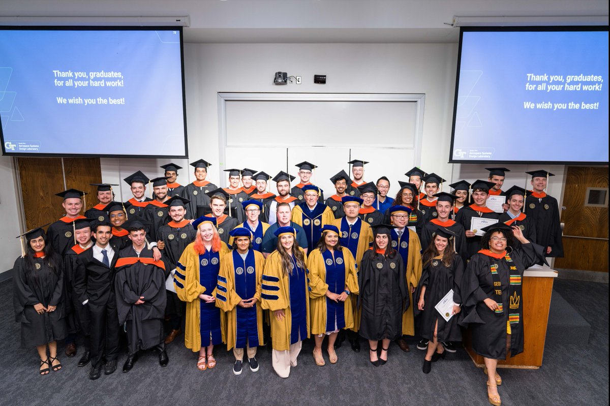 We're thrilled to announce that 12 of our brilliant students have earned their PhDs, and 38 have successfully completed their Masters degrees! We couldn't be prouder of their incredible achievements and hard work. Congratulations to all our graduates!
<a href="/GTaerospace/">GTaerospace</a>