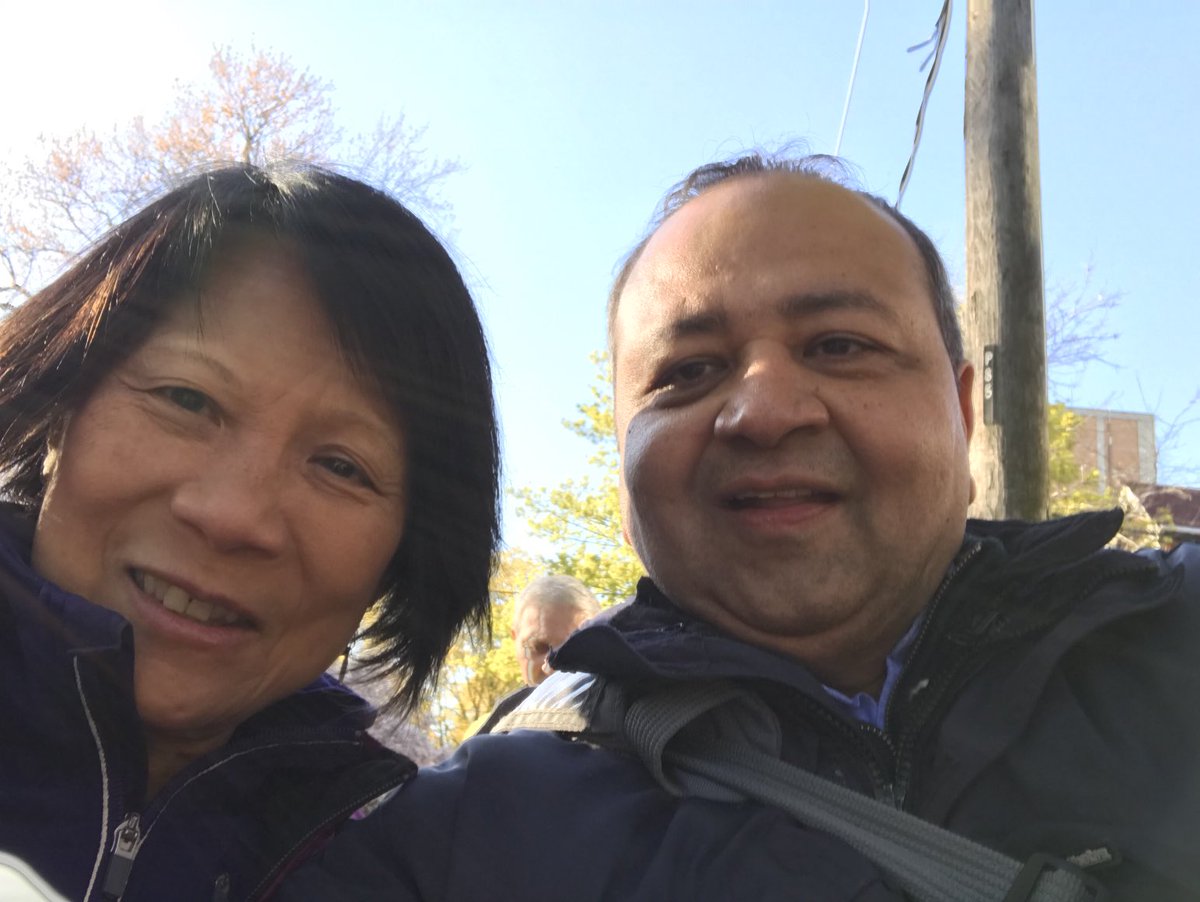 ultush's tweet image. Nice to see ⁦@oliviachow⁩ on a ⁦@JanesWalkTO⁩ led by Himy Syed on the topic of #JaneJacob books on cities