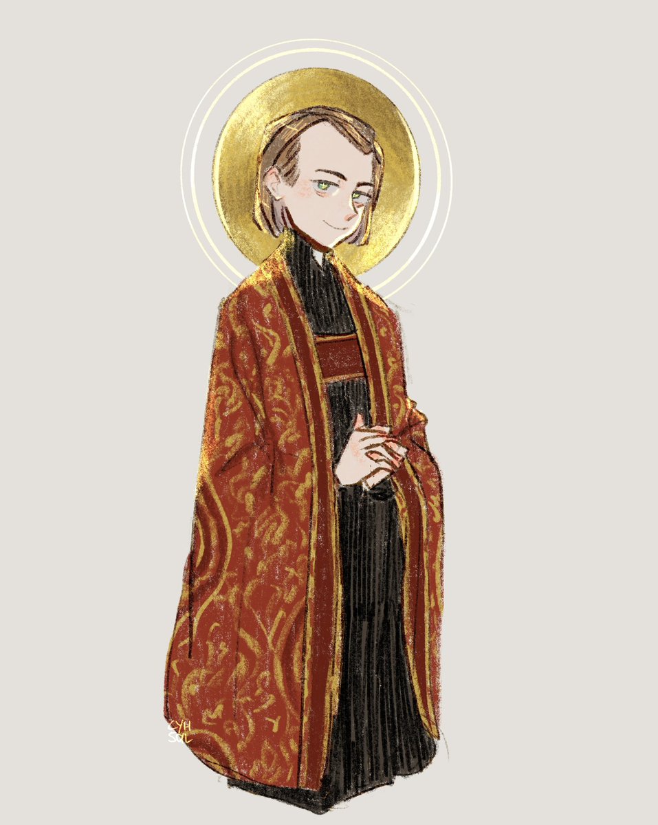 I cannot emphasise how much I LOVE his vestments, they are so beautiful… ♥️⚜️

#augustuspugin #illustration #sketch #rkgk #artistontwitter #イラスト