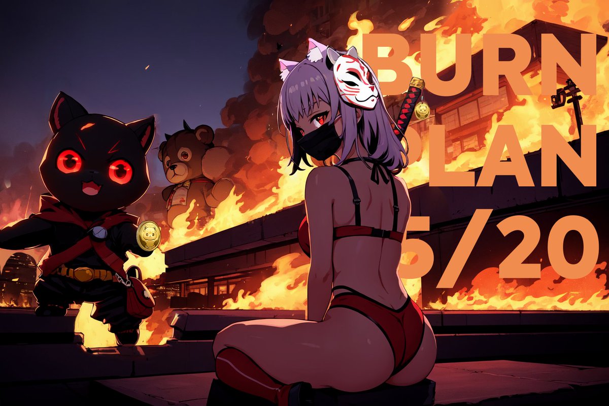 KuroTokenX's tweet photo. We're proud to present our Burn Plan: Black Hole! 🔥💫 

The first monthly burn will take place on May 20th, coinciding with Kuro’s first month anniversary.

Read More: https://t.co/hR9CvfPp3L https://t.co/GScsM5JXAe