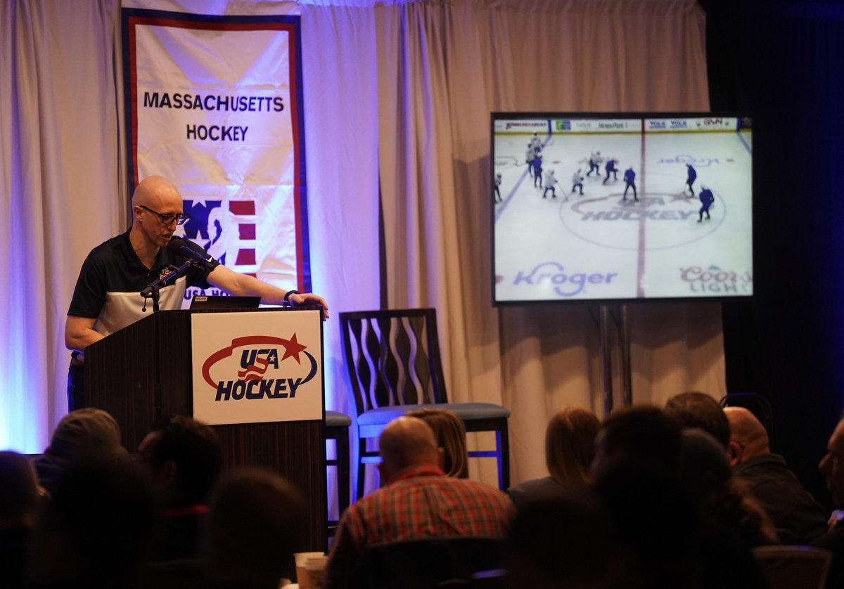 usahockey's tweet photo. Day 2 of the Level 5 Coaching Symposium is a wrap! 

🥇 Panel with members of ‘98 Olympic Women’s Ice Hockey Team
📝 Dan Muse &amp; Jay Varady
✔️ Breakout sessions https://t.co/LN3bBHgzL3