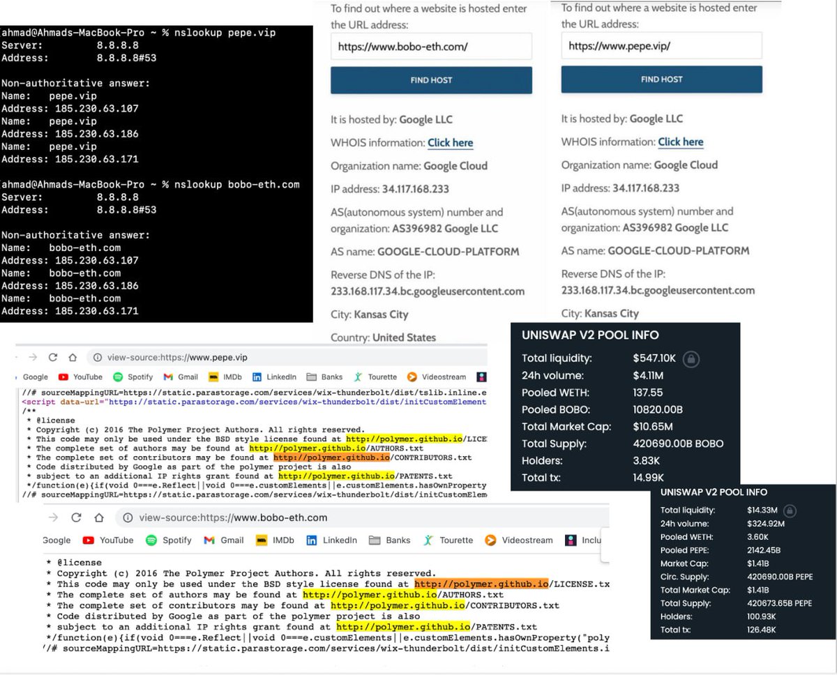<a href="/JammaPelson1/">Jamma Pelson</a> Mess around and find out the hard way later!

Words are circulating and must be the reason for all the major recent buys happening now. 

$SHIB Dev bought as well and handful of #PEPE whales.

So, $PEPE &amp; $BOBO, SAME DEV!?

🤯

<a href="/BOBO_Erc20/">🐻BOBO🐻</a> 
#memecoin #PEPE #BOBO #BOBO #BOB #SHIB