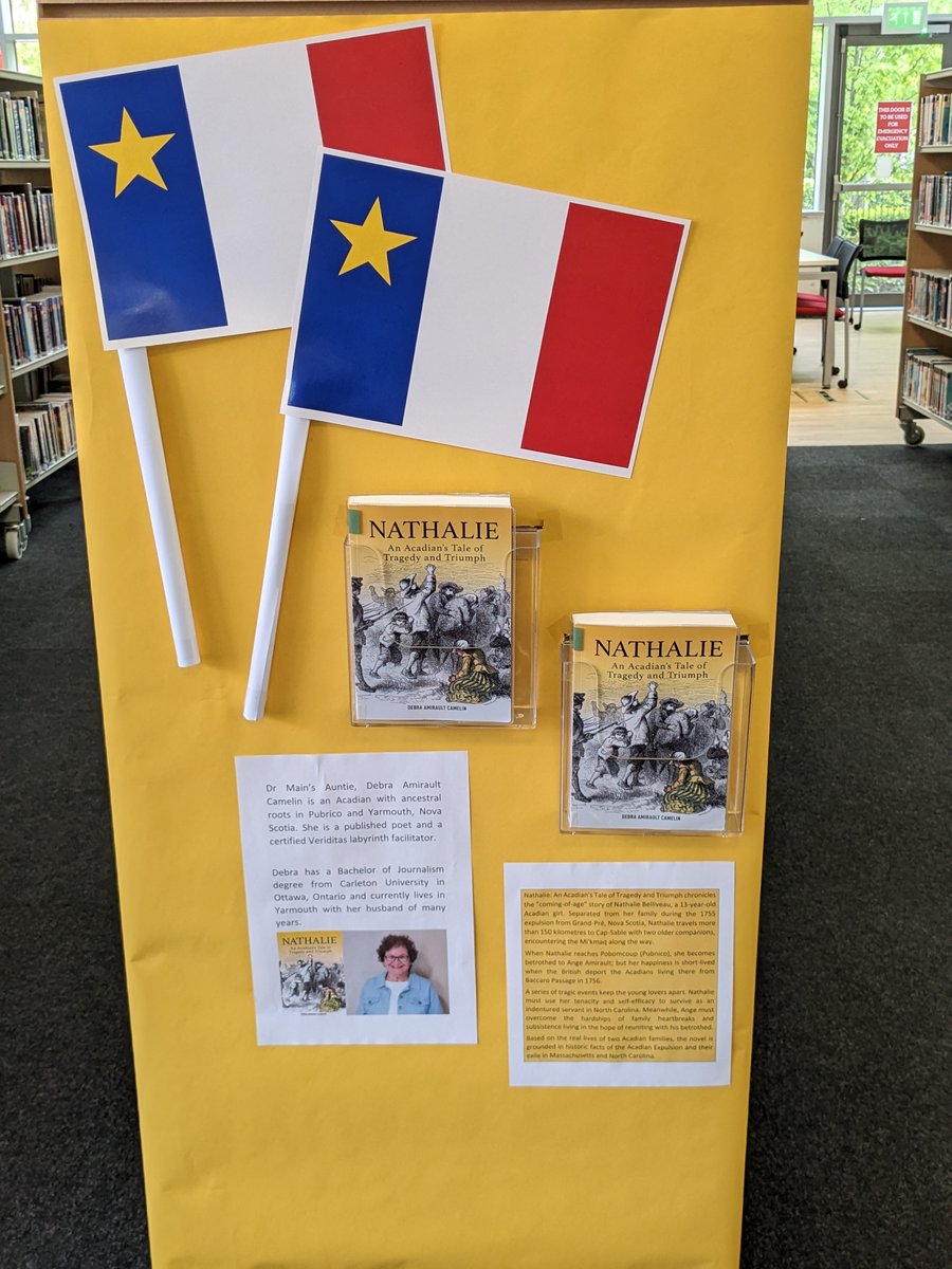 Author Debra Amirault Camelin shared a picture of her world travelling book on display in the library at Hymers College in Hull, UK.