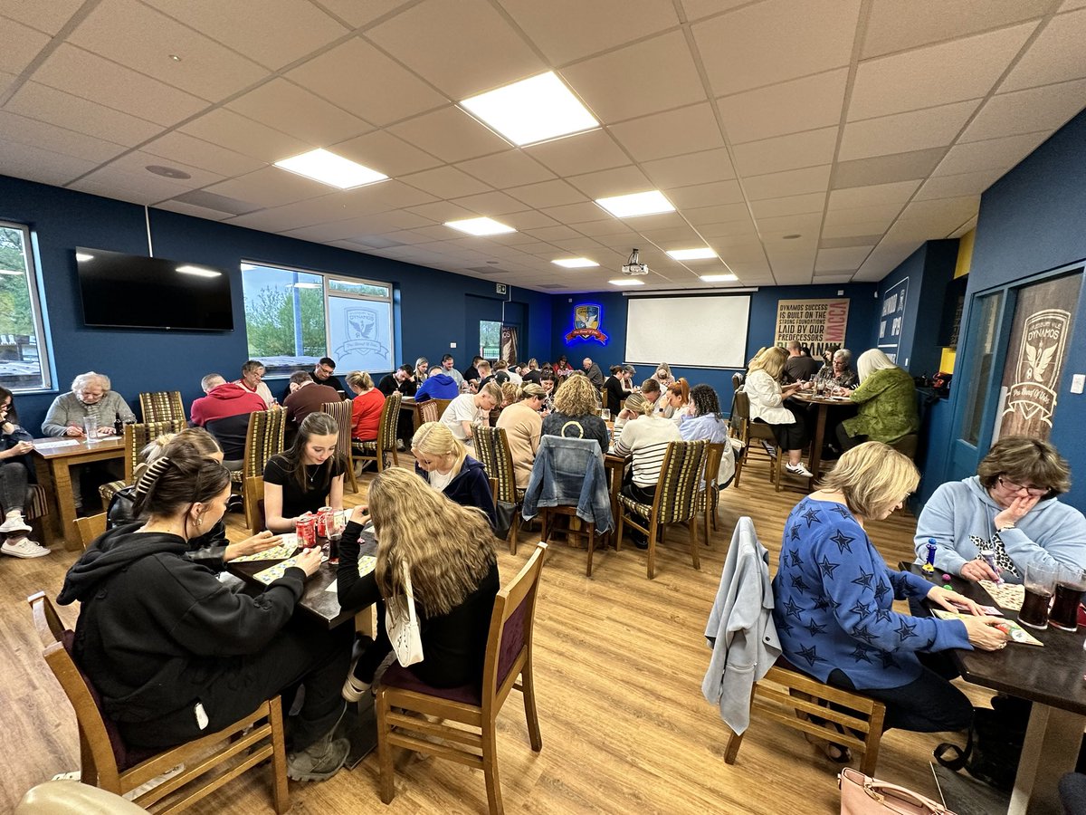 ValeDynamos's tweet photo. We are back! Reopening with
Dynamos Bingo after 5 months closed due to severe damage to the clubhouse. Longer than expected, but tonight we finally opened the clubhouse doors again… And it felt great!!! https://t.co/E4JvCpehGu