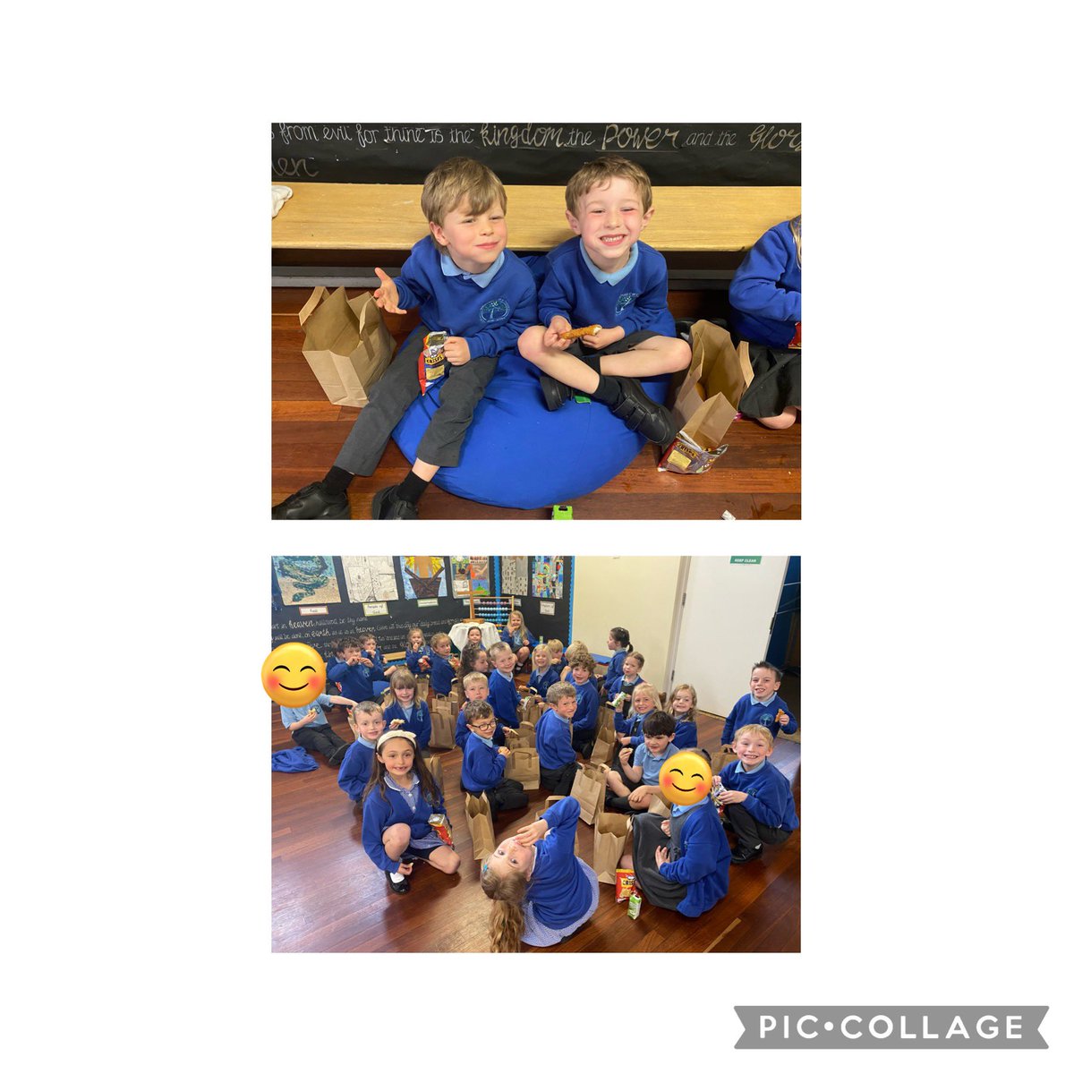 We didn’t let the rubbish weather spoil our Coronation picnic. We even had our top table children on a royal beanbag!! <a href="/WilberfossPS/">Wilberfoss Primary</a>