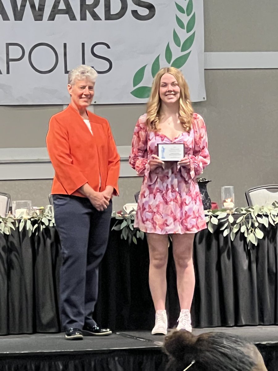 WaconiaGSD's tweet photo. What a great celebration of athletes at the Minneapolis Athena Awards. Congrats to our own Claire Canfield and all of the athletes honored today! https://t.co/mLHf76p0Gx