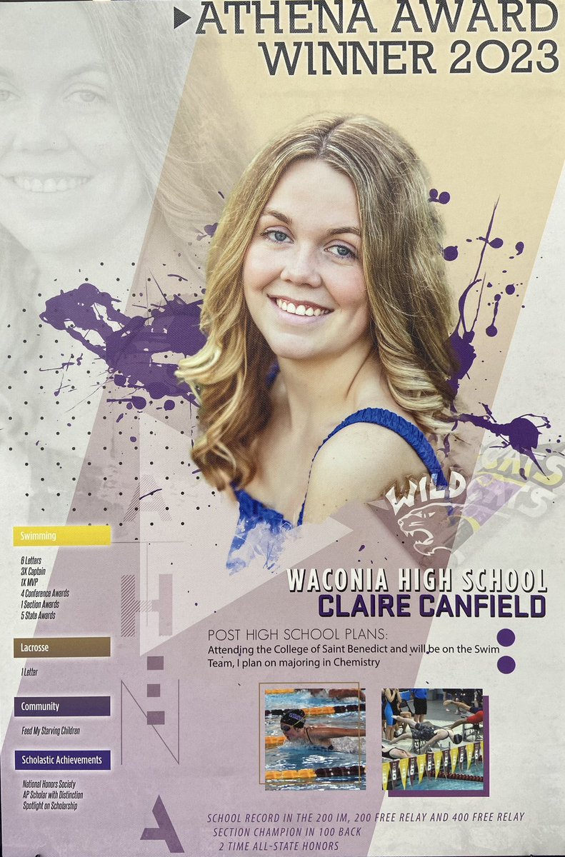 WaconiaGSD's tweet photo. What a great celebration of athletes at the Minneapolis Athena Awards. Congrats to our own Claire Canfield and all of the athletes honored today! https://t.co/mLHf76p0Gx