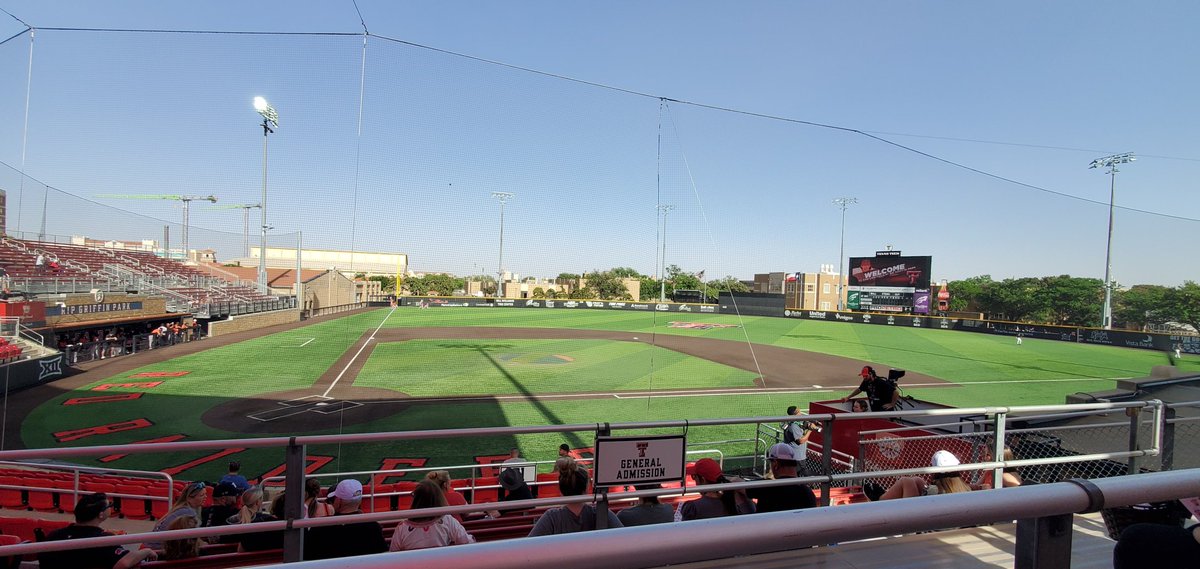 GruvyGurl's tweet photo. Pretty evening at the ballpark.  I'm ready for it! 
LET'S GOOOOOOOOO!!!!
#WreckEmTECH #FridayNights are made for #TexasTechBaseball!!! https://t.co/T2jMGYDGYQ