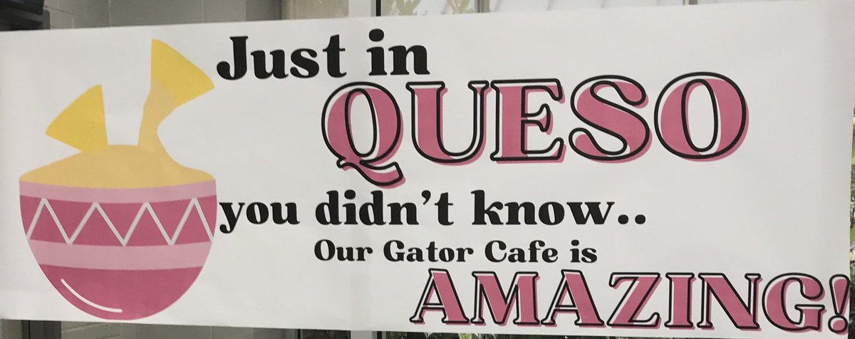 Just in Queso you didn’t know, <a href="/GreenValleyElem/">Green Valley Elem</a>, the Gator Cafeteria staff is Amazing!! <a href="/HooverSchools/">Hoover City Schools</a> #superheroes #SLHD23 #SchoolLunchHeroDay