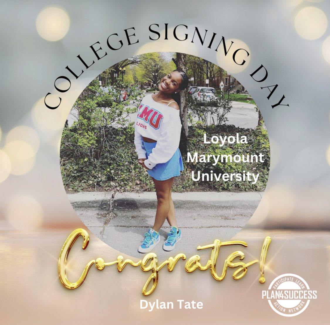 PLAN4Success's tweet photo. Congrats Dylan and Loyola Marymount University!  PLAN4SUCCESS is cheering for you!
👏🏽👏🏽👏🏽 https://t.co/nzNrVVlcW7