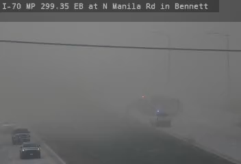 ⚠️Very dangerous situation along I-70 near Bennett! ⚠️Do not travel this area.

If ever caught in blowing dust, pull over to the side of the road. Better yet: Slow down, or even stop if you can before entering the dust! #COwx