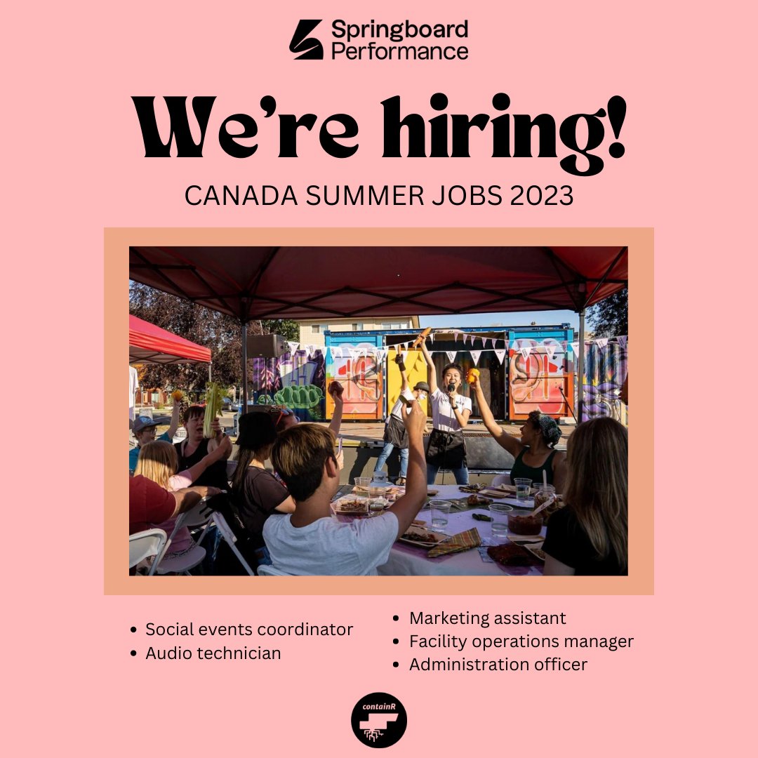 Festivals, markets, block parties - we've got a packed season this summer that you could be a part of ☀⁠
⁠
See the postings and apply through the link in our bio!⁠
⁠
For inquiries, reach out to bryan@springboardperformance.com

#yycarts
