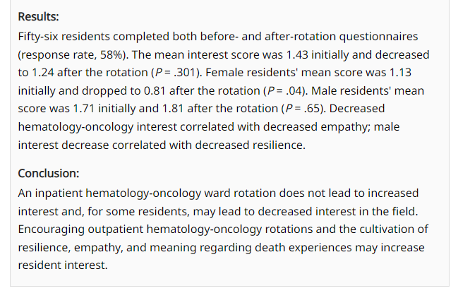 montypal's tweet photo. Brilliant citation @marklewismd - appreciate the share. Completely agree that outpt and inpt oncology rotations are markedly different, with the former often being far more inspiring. Folks be sure to check out the @ASCO @JCO_ASCO link that Mark posted: https://t.co/Ym3dpGL9nV