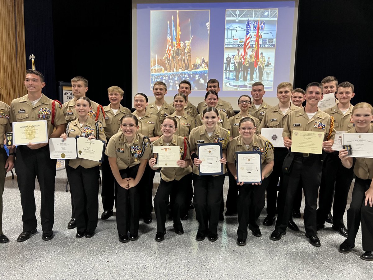 ACHS NJROTC Awards night 2023. 17 medals presented. #gomavs