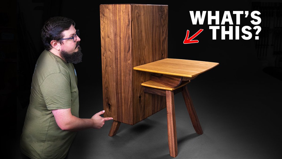 When a Table and a Cabinet Love Each Other Very Much… This Happens… New Video Live youtu.be/XHLmWFU88aY #woodworking #woodworkingvideos