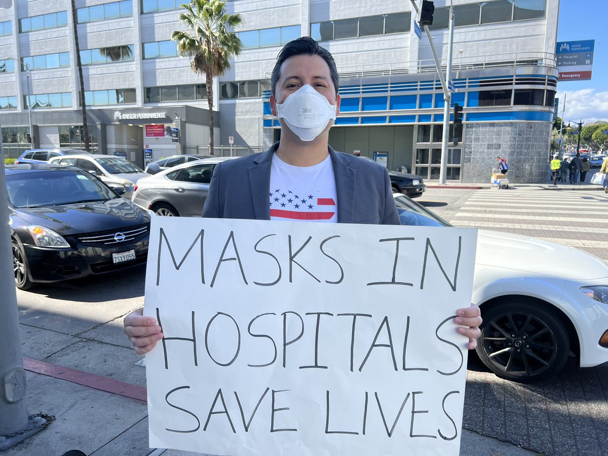 joaquinlife's tweet photo. Masking in Hospitals Save Lives. #MasksSaveLives 

Come join at Vermont and Sunset and make your voice heard! https://t.co/725qQYc15O