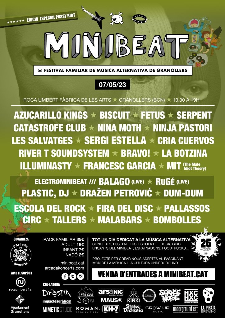 CompanyStas's tweet photo. #7maig23
2/4 d'11h @minibeatfest: @SomFetus, Serpent, i+
a Granollers/fabricadlesArts

11h grups locals a la pl/Voltes i
12h @ambauka  al Celler @Fimvilaseca_ 

12h
~@mariajaume_ Badalona/ca l'Arnús
~#AnnaAndreu a Montesquiu/Castell
~#TresFanBall al #Tastarròs a VLC/plAjuntament https://t.co/G85IzQcPp3