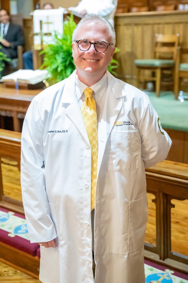 drboe's tweet photo. It was an absolute pleasure to celebrate the academic achievements with the PA Class of 2024 this morning at the Short White Coat Ceremony, an occasion to mark the transition in their medical education from classroom instruction to student practitioner. https://t.co/7ceiUCfeDY