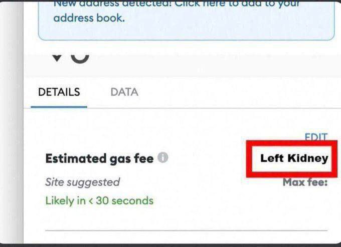 Paying gas fees on $ETH like