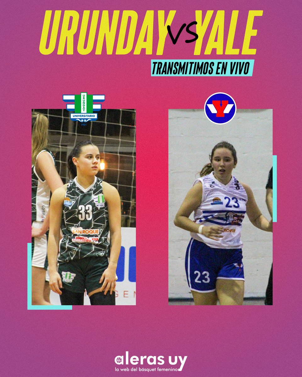🔜 Mañana transmitimos en vivo el partido por la fecha 3 entre Urunday Universitario y Yale.

🕐 19:45 hrs la previa
🕐 20:00 hrs el partido
📺 youtube.com/@AlerasUy

#LFBxAleras 😉
