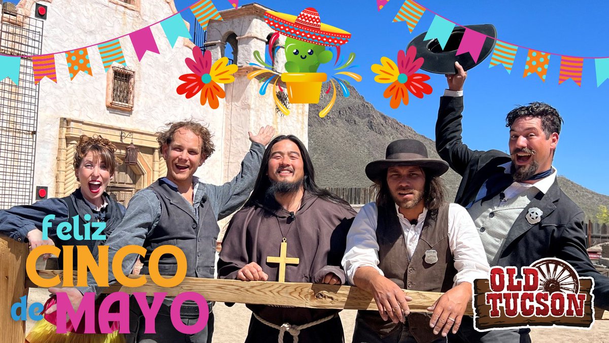 Feliz Cinco De Mayo!
.
.
.
#oldtucson #westernwear #familytime #adventuretime #entertainment #themepark #LivePerformance #bbq #cowboys #pimaplay #exploretucson #thisistucson #CincoDeMayo #CincodeMayo2023 #cincodedrinko