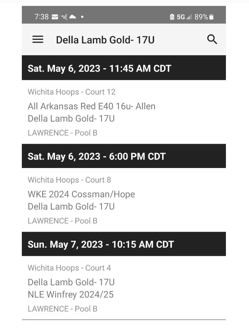 Here’s my schedule for the Air Capital Hooptown Classic in Wichita!!