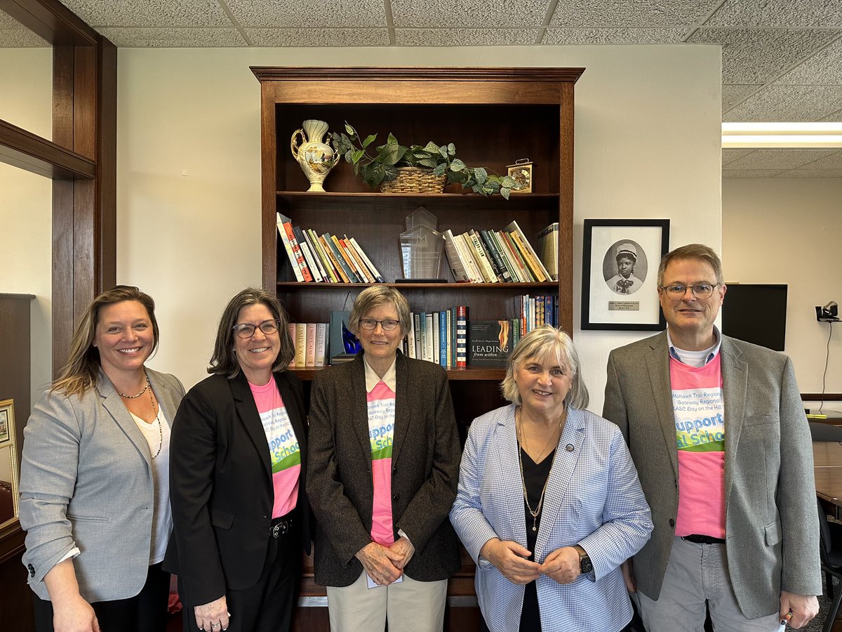 Thank you to the Rural Schools Delegation and Representative Blais for coming by to discuss the unique challenges facing rural schools!