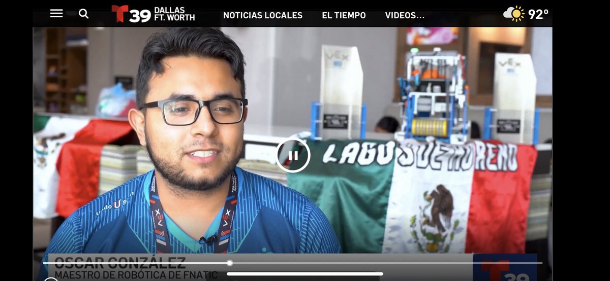 Buena nota de <a href="/Telemundo39/">Telemundo 39</a> sobre los Campeones Mundiales de Robótica que son de México 🇲🇽 y que ganaron en Dallas ⭐️ Texas en días pasados !! telemundodallas.com/noticias/video…