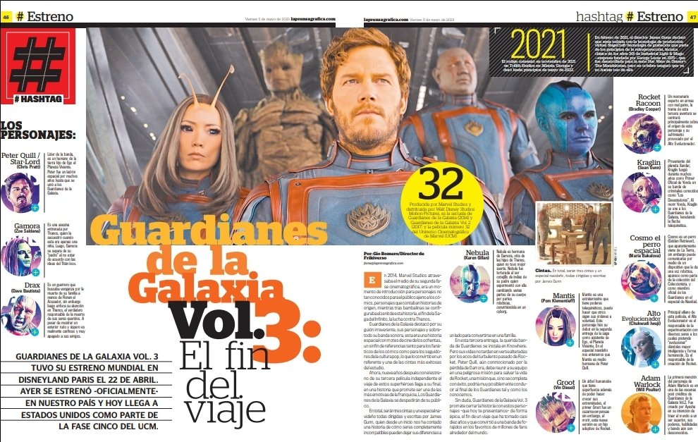 FrikiversoMag's tweet photo. Nuevo artículo para @laprensagrafica en esta ocasión hablamos sobre #GuardianesDeLaGalaxiaVol3 
#GuardiansOfTheGalaxyVol3 
@JamesGunn 

Nuevo artículo para @laprensagrafica en esta ocasión hablamos sobre #GuardianesDeLaGalaxiaVol3 

Link en el primer comentario https://t.co/ZAYAsMpaaa