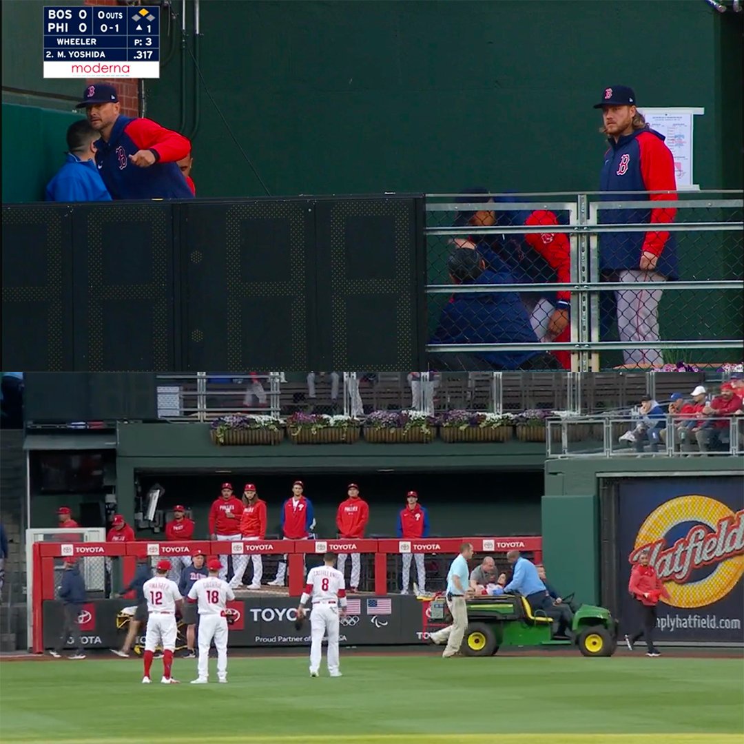 Fan stretchered out of Phillies stadium after bullpen fall 