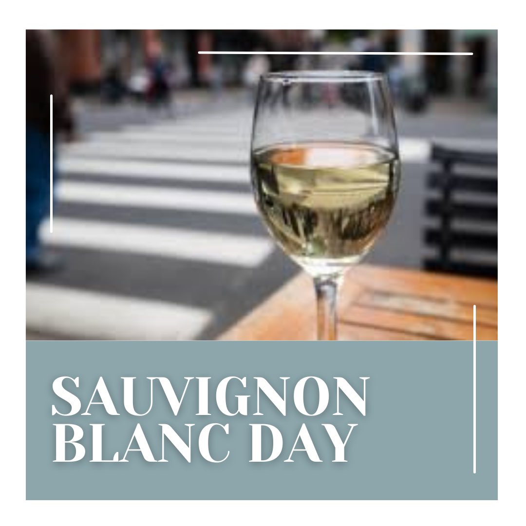 I was going to have a sauvignon but I’m drawing a blanc! Happy #internationalsauvignonblancday!

One of everyone’s favorite whites - it’s grown all over the world and tastes delicious with so many foods. Pair it when you celebrate today! 

#sauvignonblanc #americanwinesociety