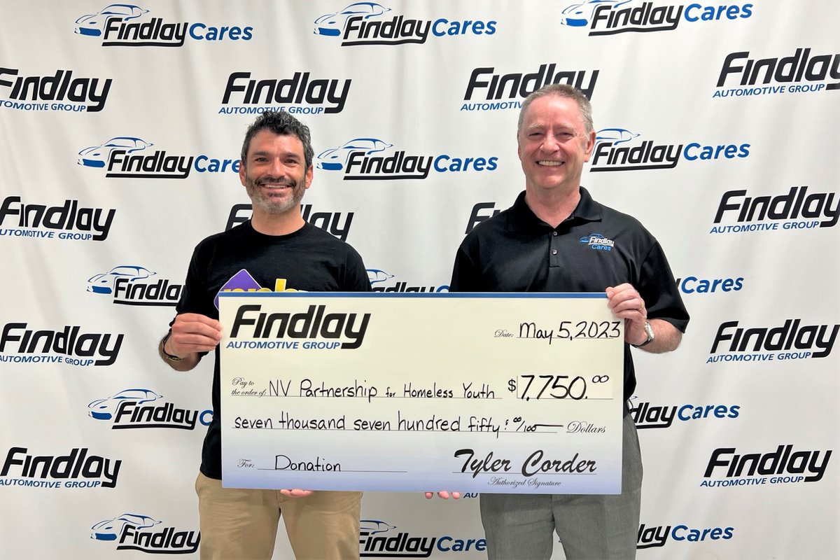 We're thrilled to support the great work being done by @NVHomelessYouth to help homeless youth in the Las Vegas area. #FindlayCares