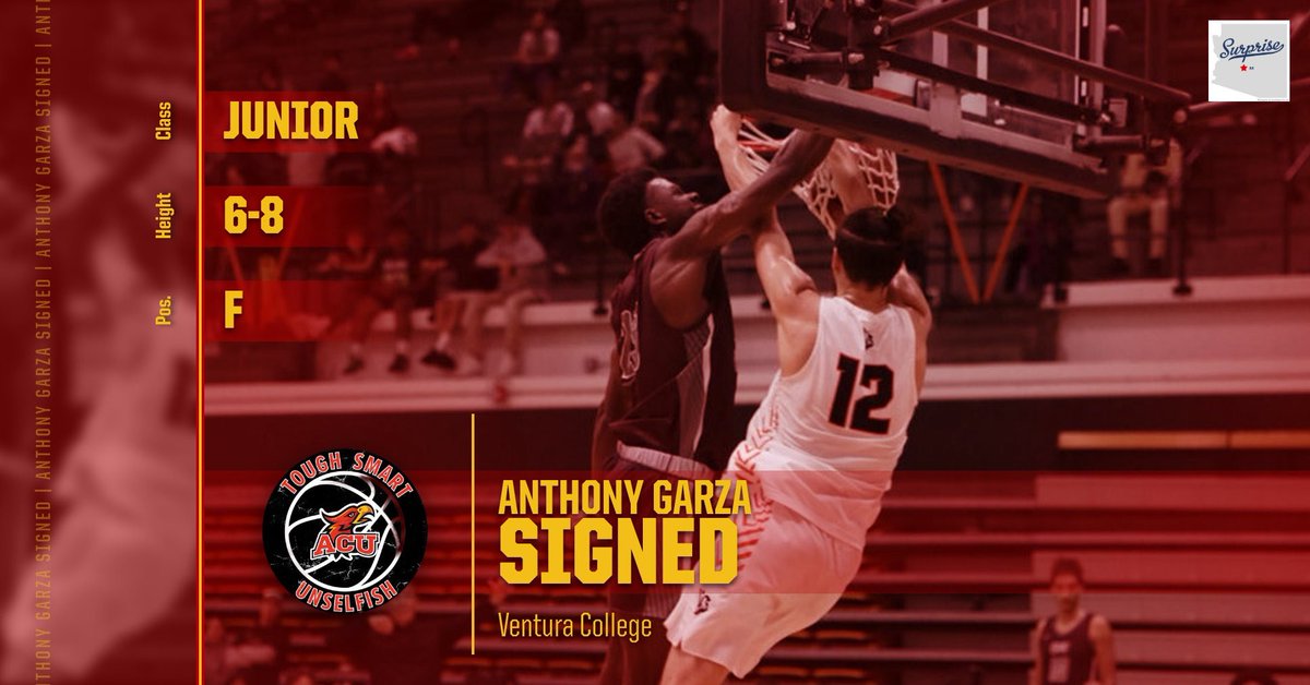 🚨NEW SIGNING🚨

Welcome Firestorm Family to our newest member, Anthony Garza from Ventura College!!! #TSU 🔥🌪️
