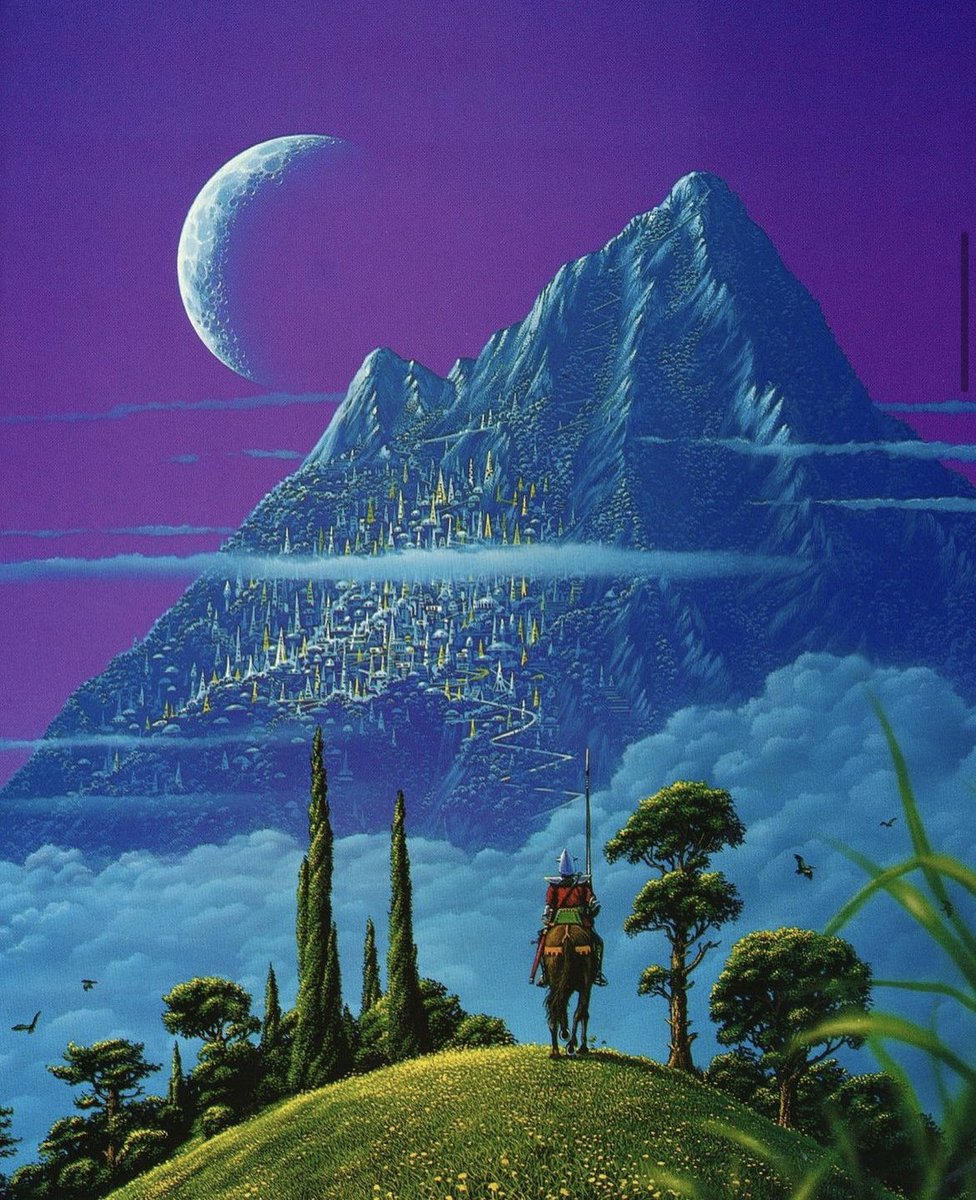 xe0_xeo's tweet image. Sci-fi landscapes by British painter Tim White