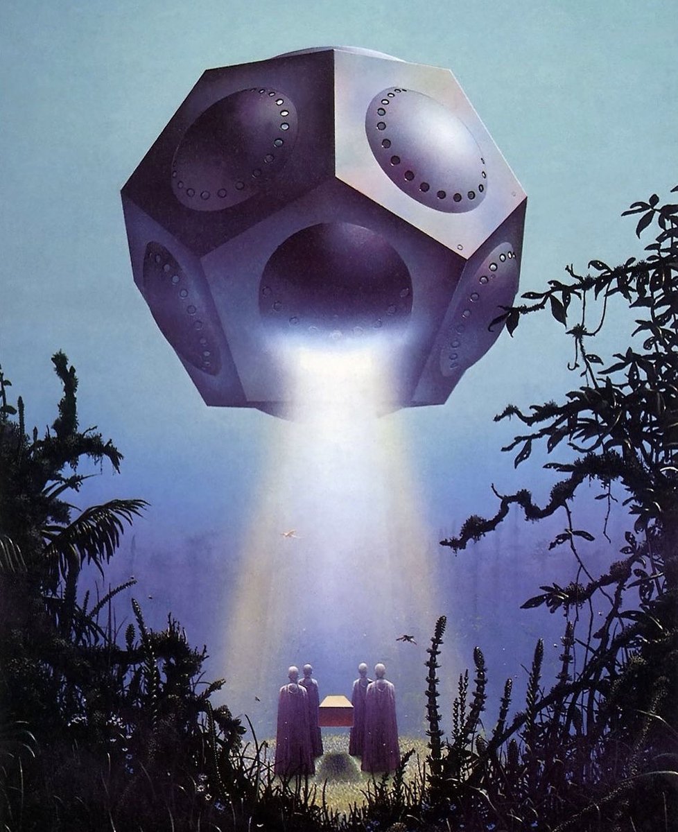 xe0_xeo's tweet image. Sci-fi landscapes by British painter Tim White