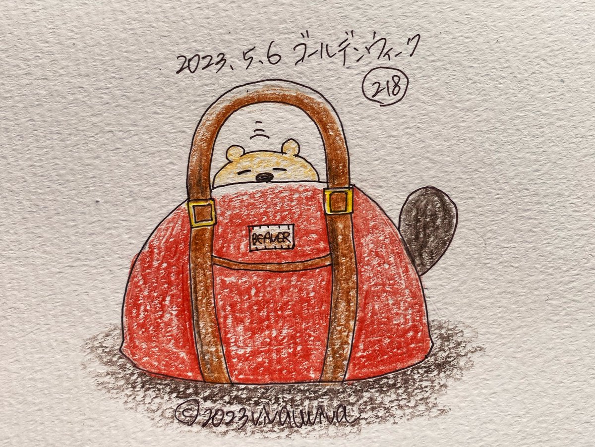 1日1ねこぜびーばー🦫🖋
DAY218.ゴールデンウィーク🧳
旅行行きたい🦫✈️

#ねこぜびーばー