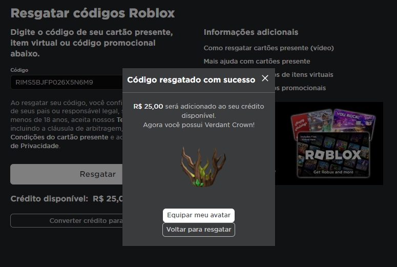 Ping_resalesUGC on X: Acabei Recebendo 3 Toy Code 1 - Usei