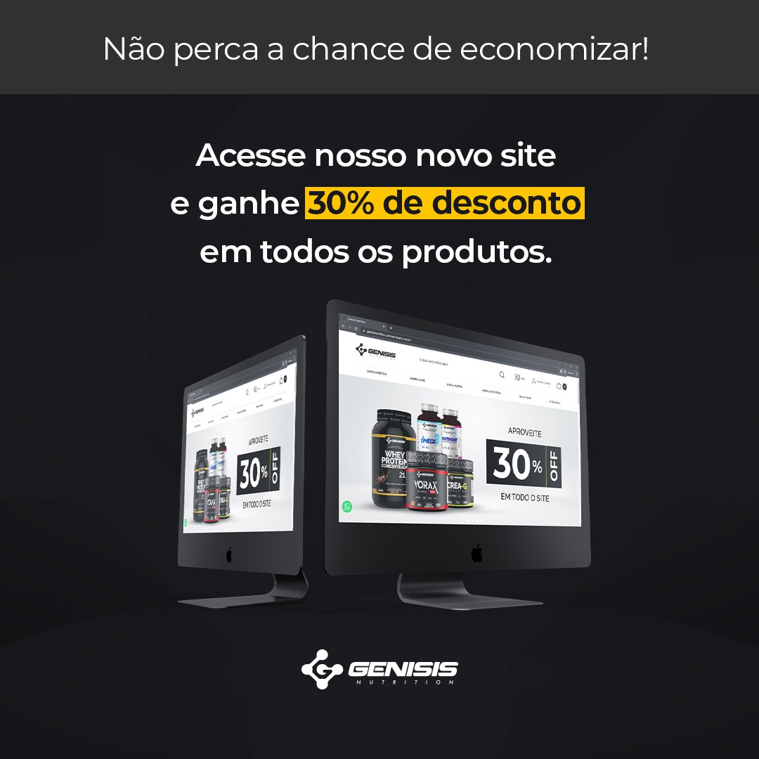 GenisisNut's tweet photo. Já entrou no nosso novo site?
Correa lá, todo o site com 30%OFF

Acesse https://t.co/pZ8yJ1TvRm ou clique no LINK DA BIO. ✅

#genisisnutrition #suplementação #dieta #whey #creatina #genisis #genisissuplementos https://t.co/BAA2zDeaGm