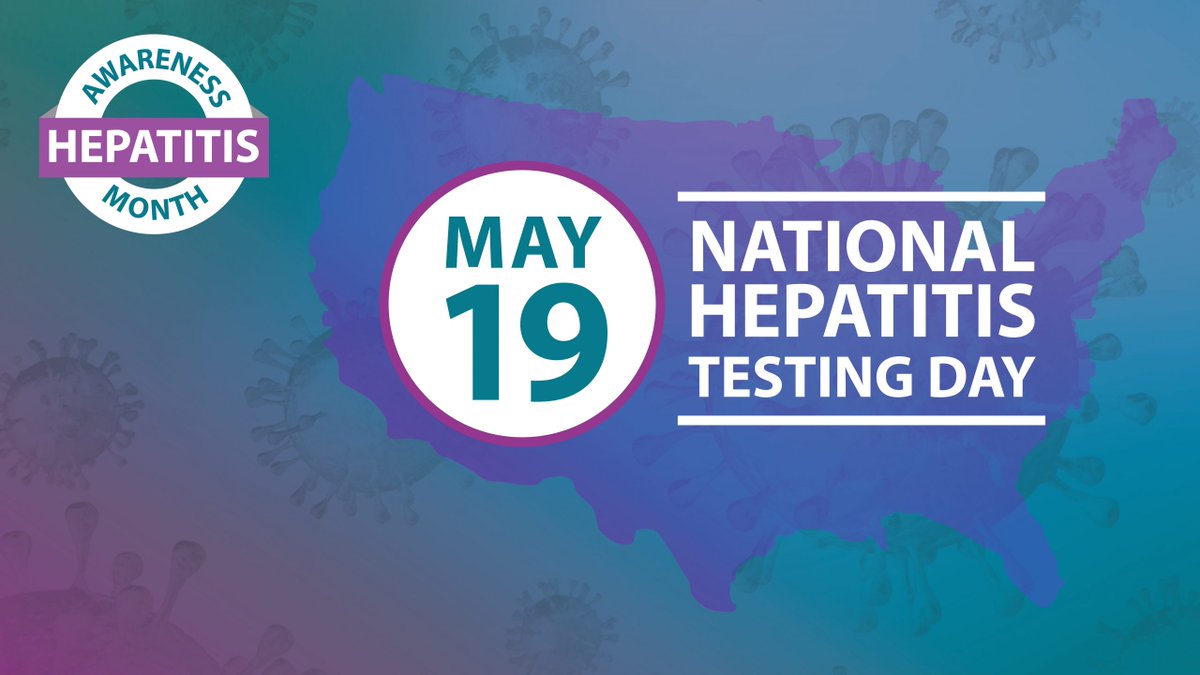 It's #NatHepatitisTestingDay --A chance to raise awareness of #HepB and #HepC and encourage everyone to learn their status. 
Encourage #Hepatitis testing TODAY and beyond! bit.ly/3N1fHne