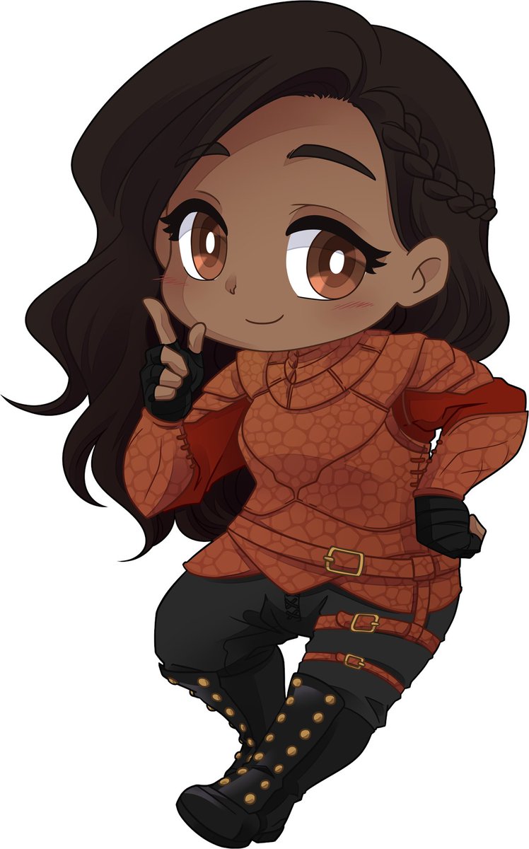SKayLanphear's tweet photo. LOOK AT THIS LITTLE CHIBI NADRAYA BY @NyankoRafs! I honestly can't get over the quality of Nyanko's chibis. Like, they're amazing.   

Nadraya is from my book Dragon Seer, which you can get here - https://t.co/6KzcqTDXrA 

#dragonseer #deathborne #fantasy #chibiart #fantasybooks https://t.co/MNspZPvVJt
