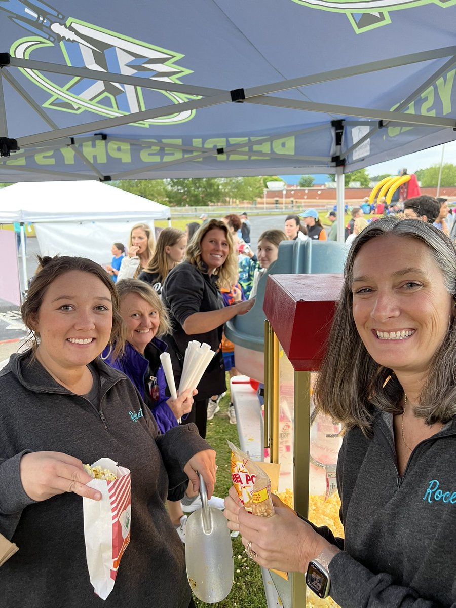 Even though the weather is a little dreary, our Spring Fling has been a big hit.  Our Rockets are having a blast! 🚀