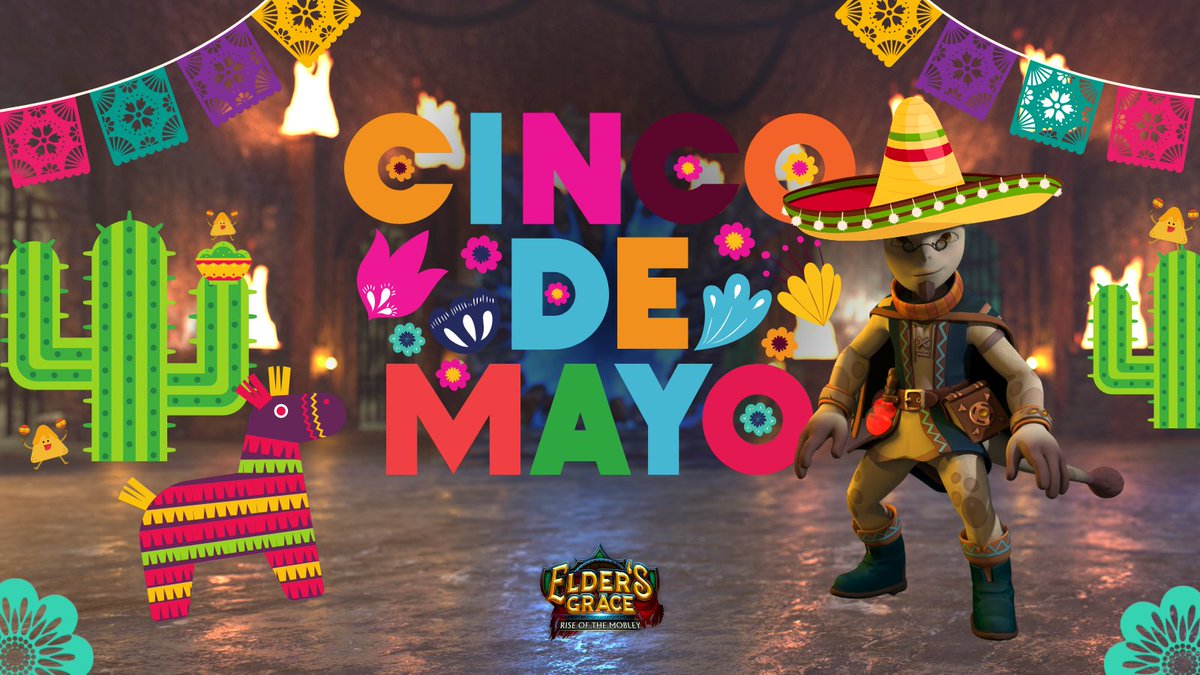EldersGrace's tweet photo. Just when you thought this amazing day couldn’t get any better, you realize it’s #CincoDeMayo AND Friday - AT THE SAME TIME! 💃🏻🌮🍹#EldersGrace #BlockchainGaming #RPG https://t.co/07IEEYPbLf