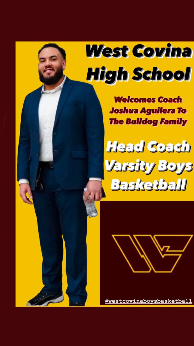 Super excited to announce I have been named the new head coach of the West Covina Boys Basketball team.  Proud and blessed to receive this opportunity. Go Bulldogs!!! #westcovinaboysbasketball