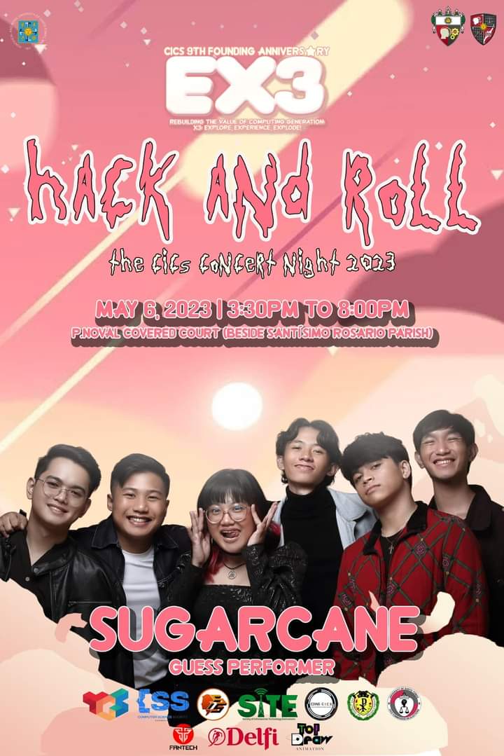 Sugars_fanbase's tweet photo. Catch @thesugarcaneph as they perform at Hack &amp; Roll the Gigs Concert Night 2023. 

Free Entrance (Exclusive for Thomasicians)

#Sugarcane #SugarcaneNasaUST https://t.co/L0YmYwTn2V