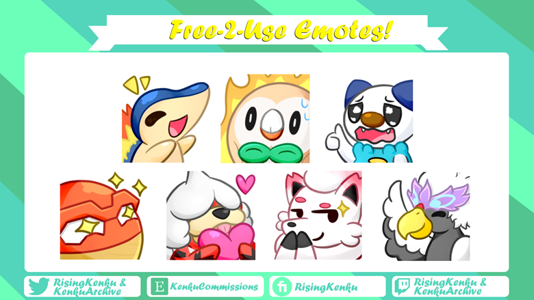 KenkuArchive - Free Emote Packs on X: For those who want a shiny Treecko Hypers emote feel free to get it on BTTV! / X